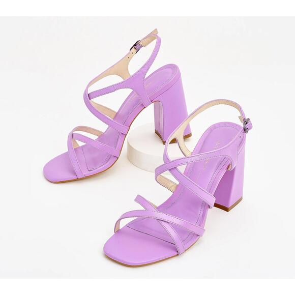 INTENTIONALLY BLANK Shoes - NWB INTENTIONALLY BLANK Leather Strappy Heeled Sandals Size 39 (US 8.5 - 9)